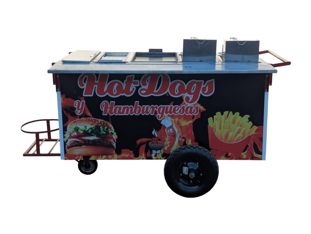 CARRITO PARA HOT DOGS DOBLE FREIDORA 2