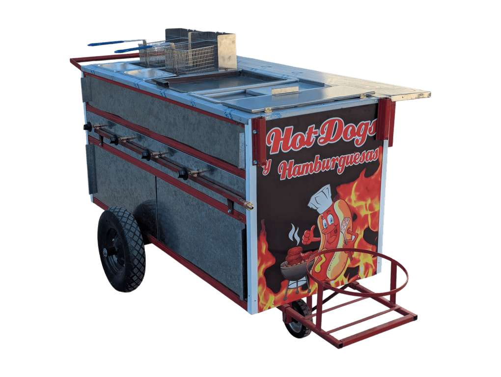 CARRITO PARA HOT DOGS DOBLE FREIDORA 8