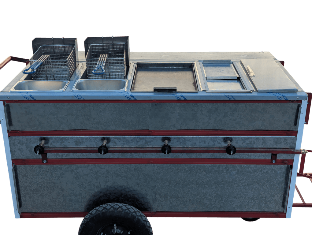 CARRITO PARA HOT DOGS DOBLE FREIDORA 9